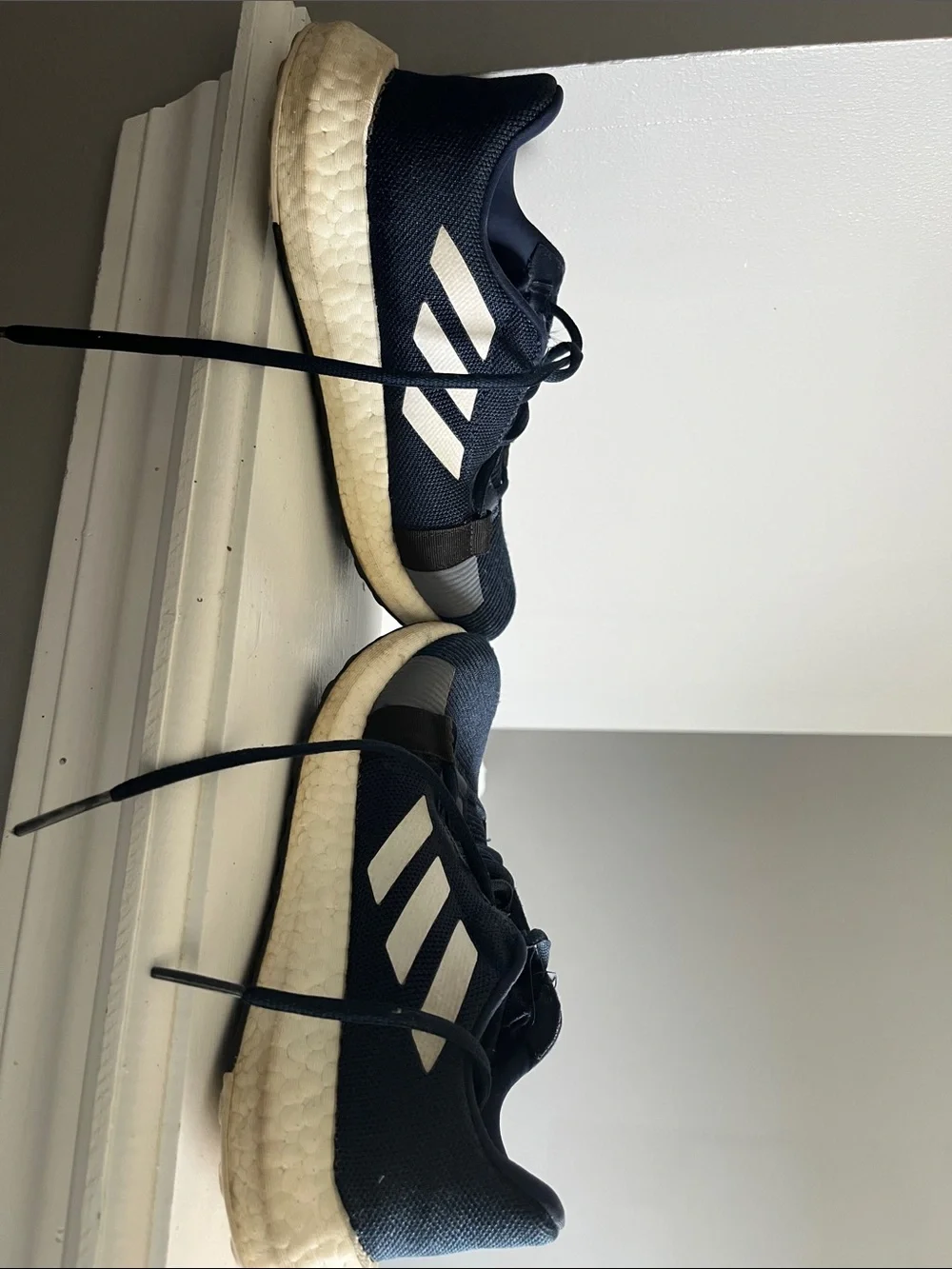 adidas Navy and White Women’s Athletic Sneakers